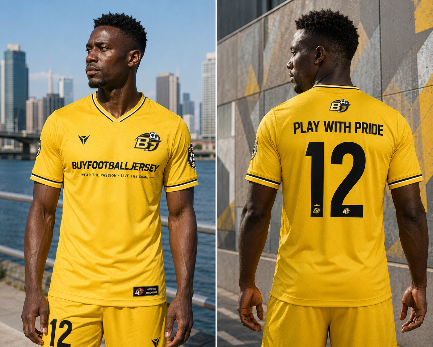 Premium Yellow Football Jersey for Men - BuyFootballJersey