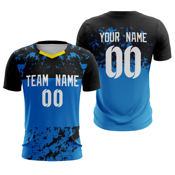 Custom Royal White Breathable Sport Soccer Tops Jersey | BuyFootballJersey