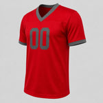 Unofficial Custom Mesh Fan Jersey – Crimson / Slate – Personalized Name, Number & Logo – Not Licensed