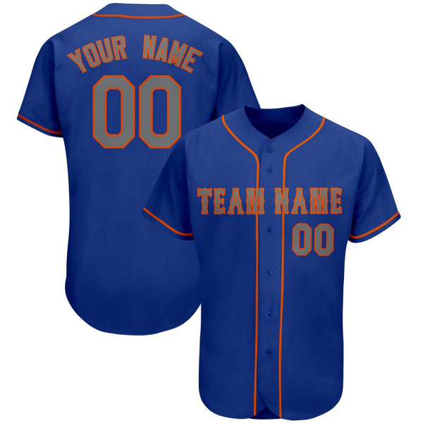 Custom Royal Team Classic Style Baseball Jersey | BuyFootballJersey