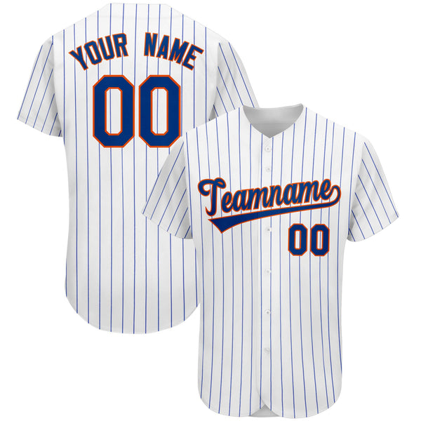 Custom Royal Team Classic Style Stripe Fashion Baseball Jersey | BuyFootballJersey