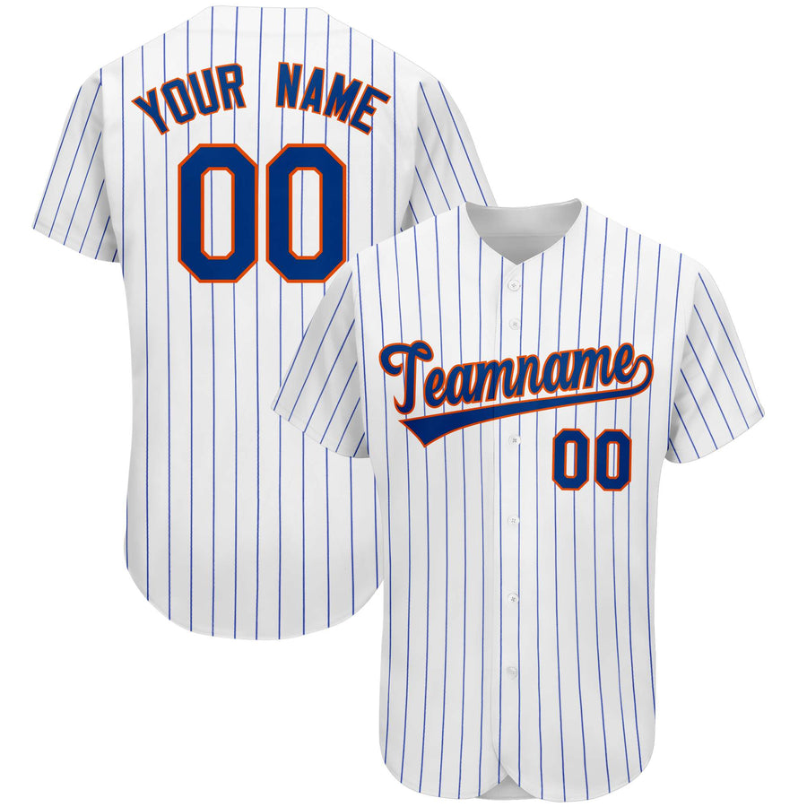 Custom Royal Team Classic Style Stripe Fashion Baseball Jersey | BuyFootballJersey