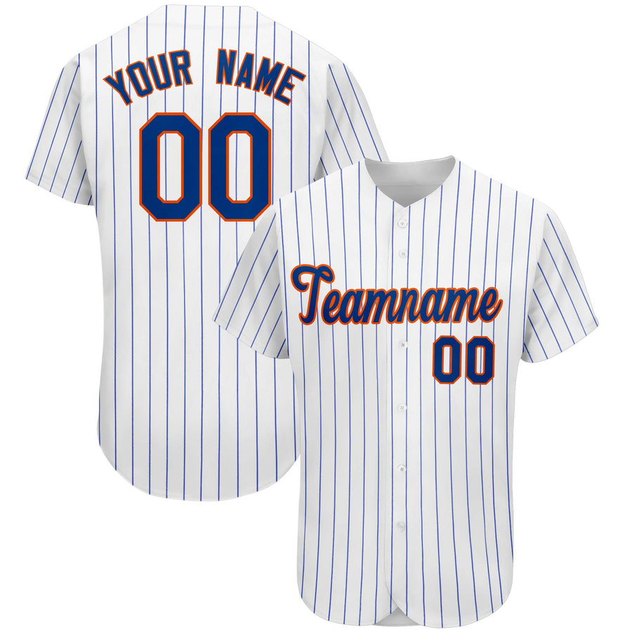 Custom Royal Team Classic Style Stripe Fashion Baseball Jersey | BuyFootballJersey