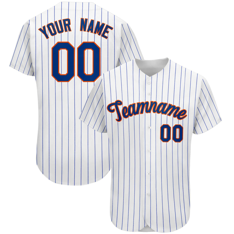 Custom Royal Team Classic Style Stripe Fashion Baseball Jersey | BuyFootballJersey