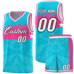 Custom Sky Blue Personalized City Silhouette Pattern Sports Uniform Basketball Jersey | BuyFootballJersey