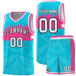 Custom Sky Blue Personalized City Silhouette Pattern Sports Uniform Basketball Jersey | BuyFootballJersey