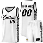 Custom White Black Personalized Indians Pattern Sets Sports Uniform Basketball Jersey | BuyFootballJersey