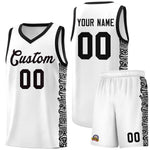 Custom White Black Personalized Indians Pattern Sets Sports Uniform Basketball Jersey | BuyFootballJersey