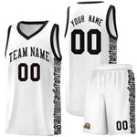 Custom White Black Personalized Indians Pattern Sets Sports Uniform Basketball Jersey | BuyFootballJersey