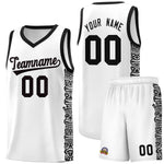 Custom White Black Personalized Indians Pattern Sets Sports Uniform Basketball Jersey | BuyFootballJersey