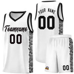 Custom White Black Personalized Indians Pattern Sets Sports Uniform Basketball Jersey | BuyFootballJersey