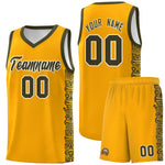 Custom Yellow Olive Personalized Indians Pattern Sets Sports Uniform Basketball Jersey | BuyFootballJersey