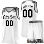 Custom White Black Personalized Indians Print Sets Sports Uniform Basketball Jersey | BuyFootballJersey