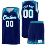 Custom Royal Sky Blue Personalized Indians Print Sets Sports Uniform Basketball Jersey | BuyFootballJersey