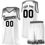 Custom White Black Personalized Indians Print Sets Sports Uniform Basketball Jersey | BuyFootballJersey