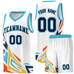 Custom White Gradient Graffiti Pattern Sports Uniform Basketball Jersey | BuyFootballJersey