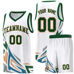 Custom White Gradient Graffiti Pattern Sports Uniform Basketball Jersey | BuyFootballJersey