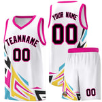 Custom White Gradient Graffiti Pattern Sports Uniform Basketball Jersey | BuyFootballJersey