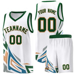 Custom White Gradient Graffiti Pattern Sports Uniform Basketball Jersey | BuyFootballJersey