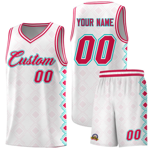 Custom White Side Blocks Sports Uniform Basketball Jersey | BuyFootballJersey