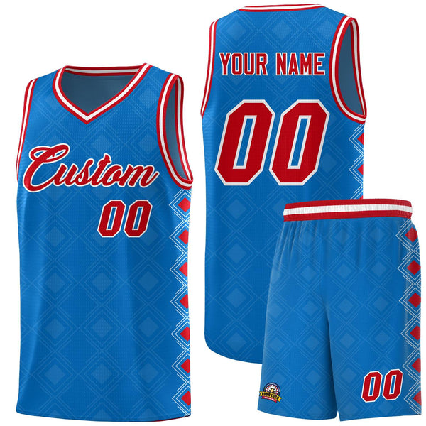 Custom Royal Side Blocks Sports Uniform Basketball Jersey | BuyFootballJersey