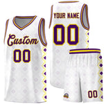 Custom White Side Blocks Sports Uniform Basketball Jersey | BuyFootballJersey