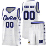 Custom White Side Blocks Sports Uniform Basketball Jersey | BuyFootballJersey