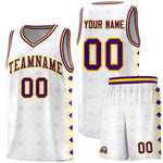 Custom White Side Blocks Sports Uniform Basketball Jersey | BuyFootballJersey