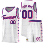 Custom White Side Blocks Sports Uniform Basketball Jersey | BuyFootballJersey
