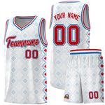 Custom White Side Blocks Sports Uniform Basketball Jersey | BuyFootballJersey