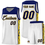 Custom White Side Pattern Sports Uniform Basketball Jersey | BuyFootballJersey