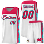 Custom White Side Pattern Sports Uniform Basketball Jersey | BuyFootballJersey