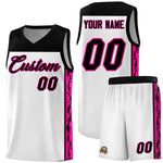 Custom White Side Pattern Sports Uniform Basketball Jersey | BuyFootballJersey