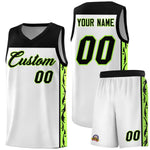 Custom White Side Pattern Sports Uniform Basketball Jersey | BuyFootballJersey