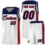 Custom White Side Pattern Sports Uniform Basketball Jersey | BuyFootballJersey