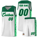 Custom White Side Pattern Sports Uniform Basketball Jersey | BuyFootballJersey
