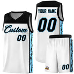 Custom White Side Pattern Sports Uniform Basketball Jersey | BuyFootballJersey