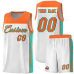 Custom White Side Pattern Sports Uniform Basketball Jersey | BuyFootballJersey