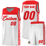 Custom White Side Pattern Sports Uniform Basketball Jersey | BuyFootballJersey