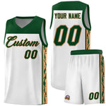 Custom White Side Pattern Sports Uniform Basketball Jersey | BuyFootballJersey
