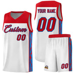 Custom White Side Pattern Sports Uniform Basketball Jersey | BuyFootballJersey