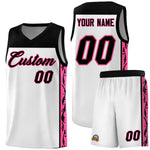 Custom White Side Pattern Sports Uniform Basketball Jersey | BuyFootballJersey
