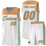 Custom White Side Pattern Sports Uniform Basketball Jersey | BuyFootballJersey