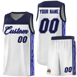 Custom White Side Pattern Sports Uniform Basketball Jersey | BuyFootballJersey