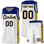 Custom White Side Pattern Sports Uniform Basketball Jersey | BuyFootballJersey