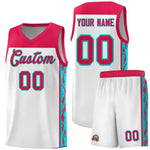 Custom White Side Pattern Sports Uniform Basketball Jersey | BuyFootballJersey