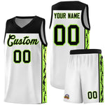 Custom White Side Pattern Sports Uniform Basketball Jersey | BuyFootballJersey