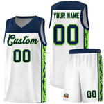 Custom White Side Pattern Sports Uniform Basketball Jersey | BuyFootballJersey
