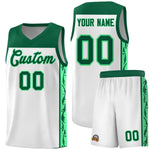Custom White Side Pattern Sports Uniform Basketball Jersey | BuyFootballJersey