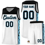 Custom White Side Pattern Sports Uniform Basketball Jersey | BuyFootballJersey
